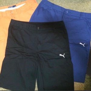 Navy golf shorts